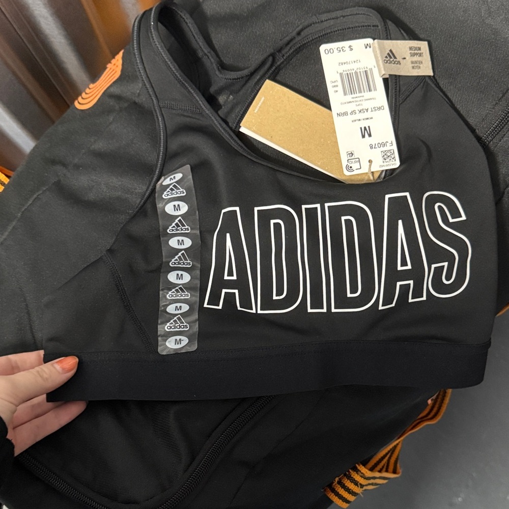 Adidas Black Sports Bra